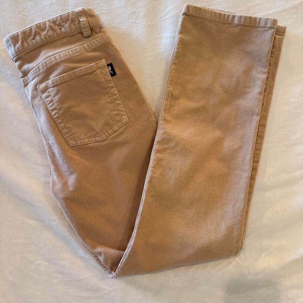Vineyard-vines Men's Tan and Cream Trousers
